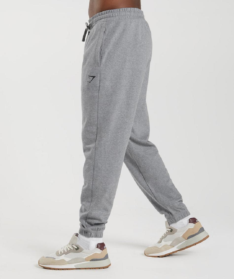 Pantalones Jogger Gymshark Essential Oversized Hombre Gris | CO 3703NWY